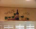Italian Kitchen Wine Theme Art and Writing